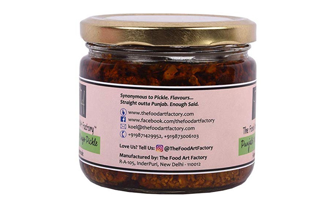 The Food Art Factory Punjabi Mango Pickle    Glass Jar  300 grams